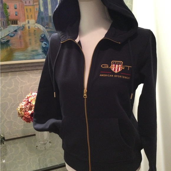 PRICE DROP! Navy Zip-Up Hoodie NWOT - Picture 2 of 16